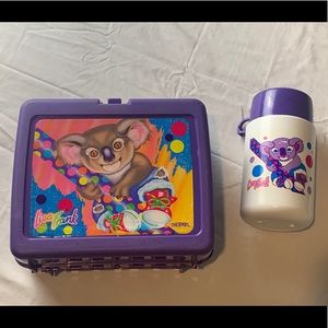Vintage Rare 90s LISA FRANK Thermos Lunch Box